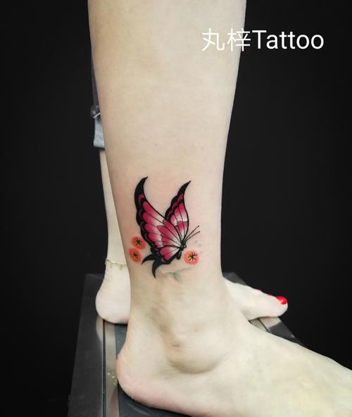 【近期工事】 小蝴蝶～小芙蝶～ 小腿脚踝纹身