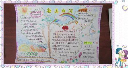 祖国美丽山河手抄报 黄河手抄报