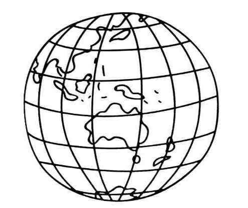 地球的简笔画 关于地球的简笔画图片