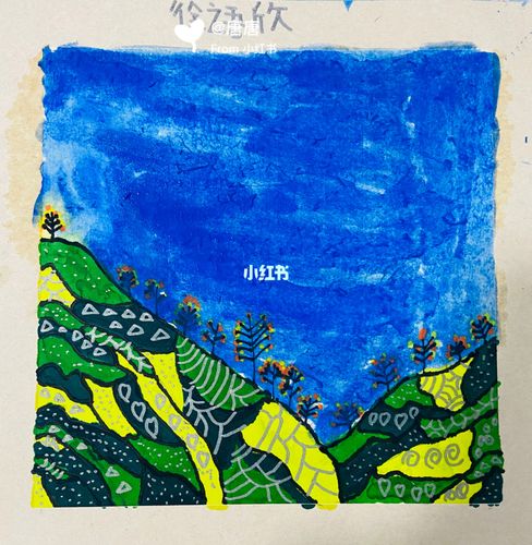 梯田_儿童画_文化_绘画