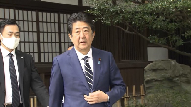 日媒:安倍晋三参拜靖国神社,是卸任首相后第二次参拜