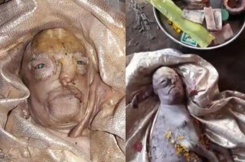 印度山羊宝宝长人脸,出生仅十分钟就夭折,被村民认为是祖先重生