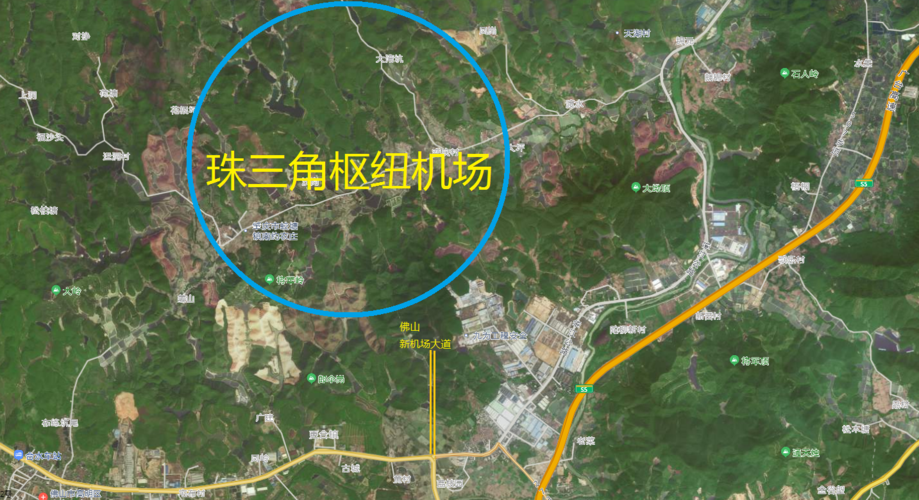 珠三角枢纽机场准确位置曝光