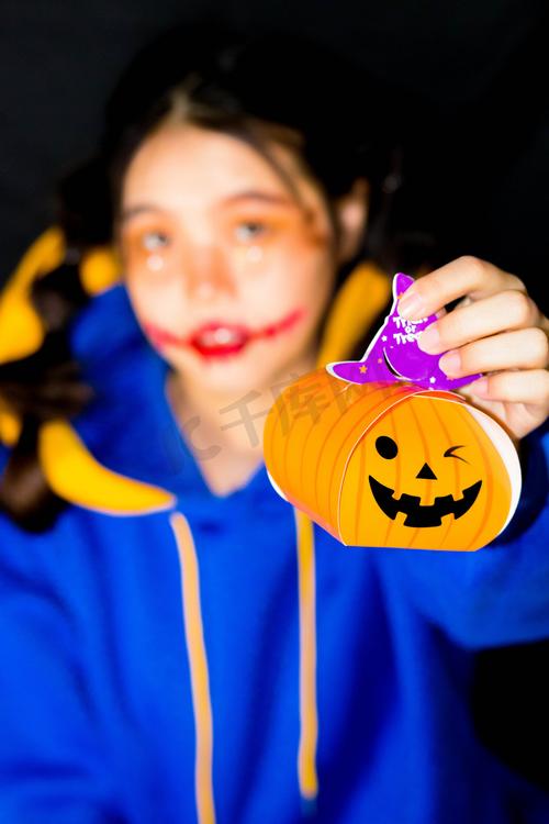 万圣节女孩图片大全_万圣节女孩背景图片_千库网