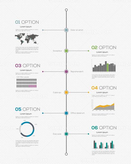 事件时间轴设计矢量素材