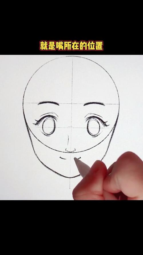 画画原来如此简单#一学就会的动漫人物正脸的画法学