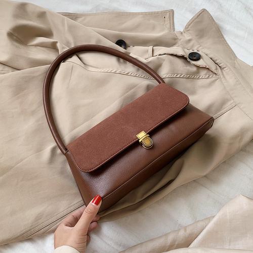 高级感法国小众包包2020新款潮网红手提腋下包百搭单肩中古法棍包