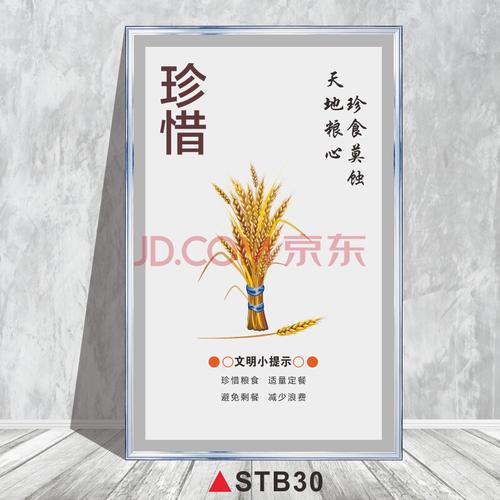 食堂文化墙贴标语餐厅光盘行动珍惜粮食宣传海报秩序井然营养均衡学校