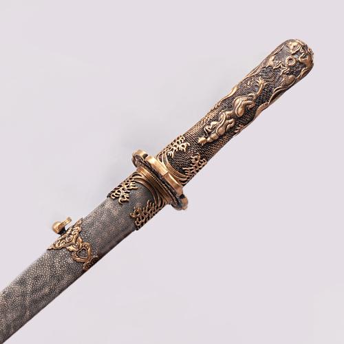 大唐仪剑鱼皮款 手工艺唐剑 古剑皇室礼仪佩剑 宝剑长刀剑未开刃