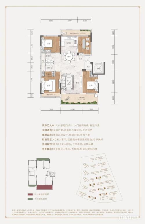 汉成国宾府"神级"四叶草洋房户型,周末狂掀热 销风潮!