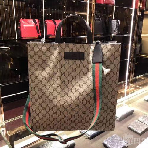 【专柜新款】gucci男包supreme托特包公文包单肩包