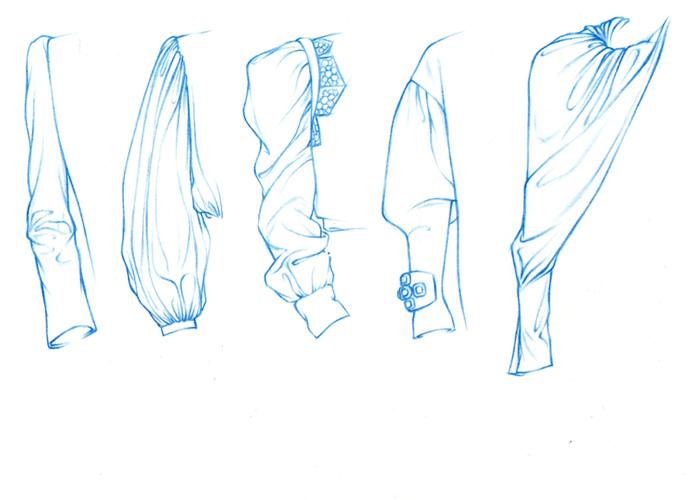 服装效果图-袖子_设计_服装效果图_文化_绘画