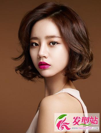 [图]短发lob卷发发型图片短发刘海图片短发卷发发型图片2017