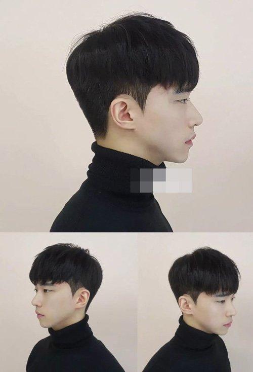 男生短头发剪齐 刘海发型