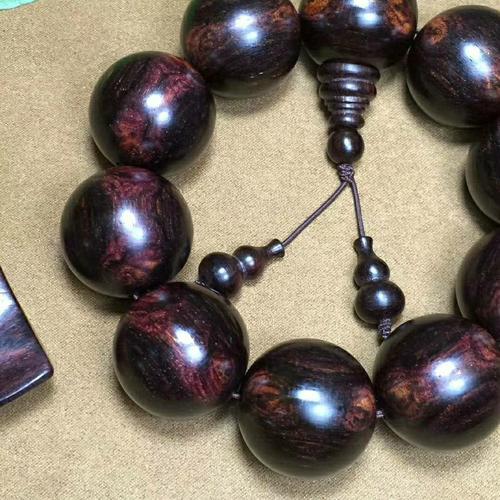 海南黄花梨紫油梨对眼,鬼脸2.5手串 佛珠手串手链 海黄一物一拍