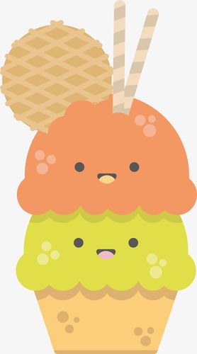 卡通可爱冰淇淋雪糕免抠png装饰
