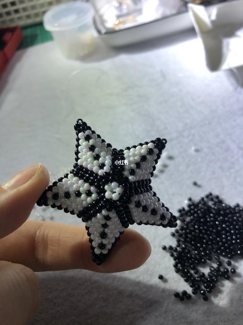 串珠---五角星_串珠_兴趣爱好_手工