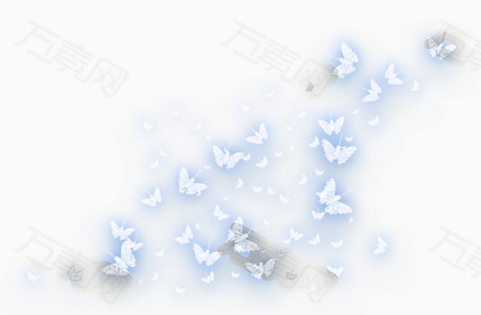 蝴蝶光影免抠元素图片-元素素材2982601-万素网