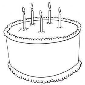 【生日蛋糕简笔画】生日蛋糕简笔画图片_卡通生日蛋糕