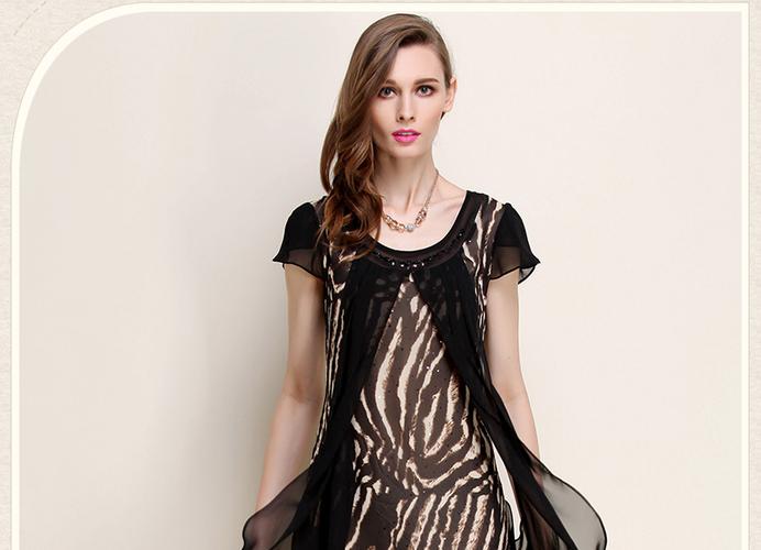 歌蒂诗guetes新款连衣裙欧美女装2014夏时尚淑女修身短袖女连衣裙