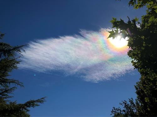 郑州开封多地天空出现"3个太阳"和倒挂彩虹奇观 又称"