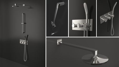 水龙头,挂件,树叶,水滴,卵石, 工业设计,产品设计,普象网