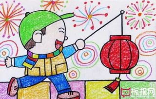 儿童春节民俗简笔画