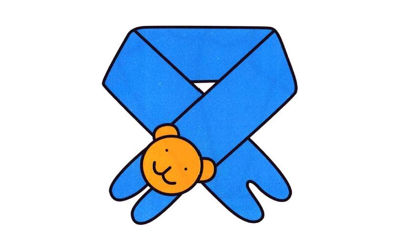 幼儿园围巾手工画围巾简笔画画法