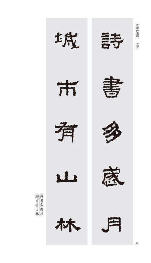 全新正版 张迁碑集联