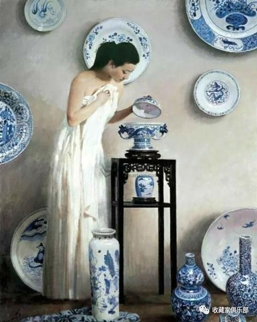 油画:女人如瓷
