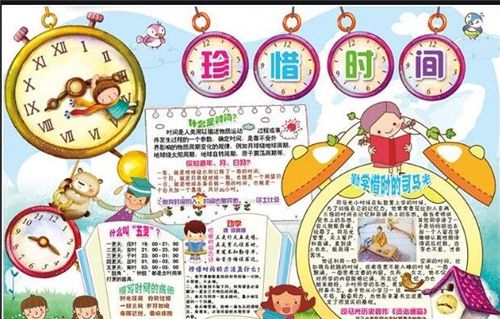 如何画珍惜时间的手抄报时间的手抄报