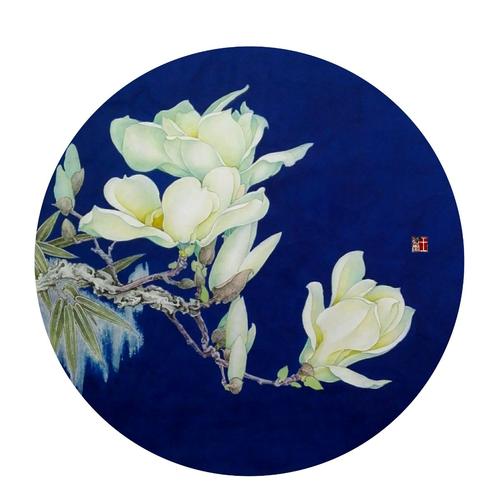 工笔花鸟,团扇学习之路!