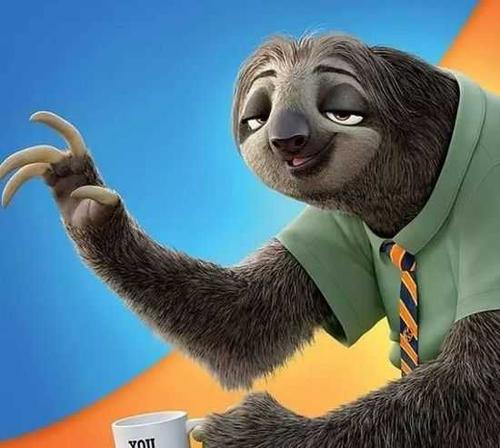 疯狂动物城树懒在树上简笔画