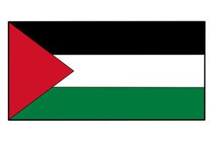 巴勒斯坦国旗简笔画