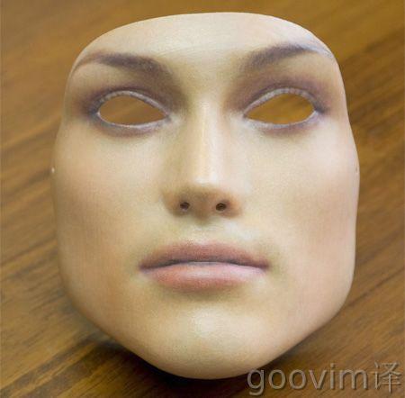  p>3d人脸面具是real-f公司推出的由氯乙烯树脂构成的仿真人脸. /p>