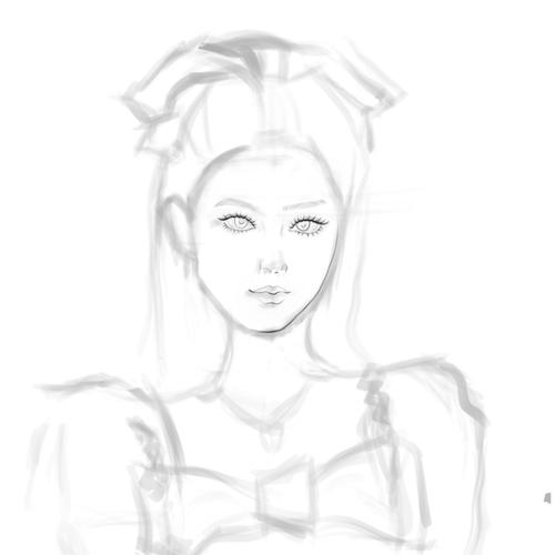 草稿_手绘_手绘头像_文化_绘画