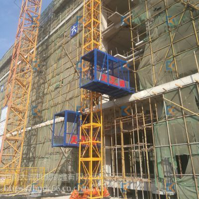 单柱双笼建筑施工提升机设备