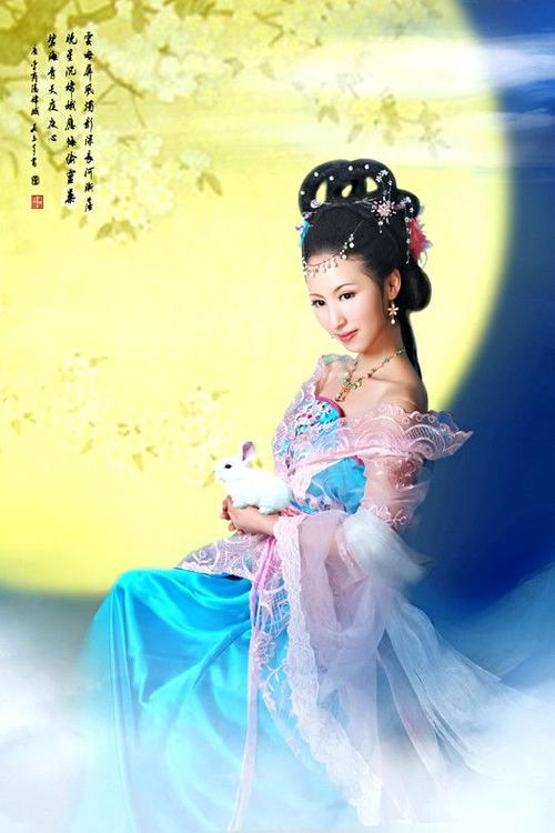 影集花瓣留念采集到经典古装 嫦娥奔月 花仙女娃娃