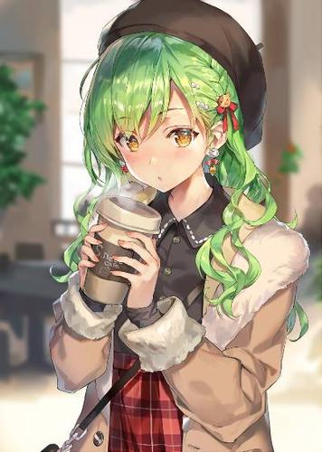 谁有动漫女孩喝茶的图片?或者是跟《茶舍》有关的图片