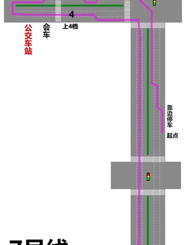自己做的简易版深圳东周科目三考场路线图 2.6.7号线,马上要考试了.