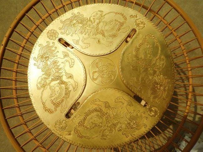 热销款鸟笼鸟具精品手工竹鸟笼配件红蓝靛颏活底圆笼盖板手工纯铜