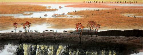 中国画家张泉踪山水国画作品欣赏