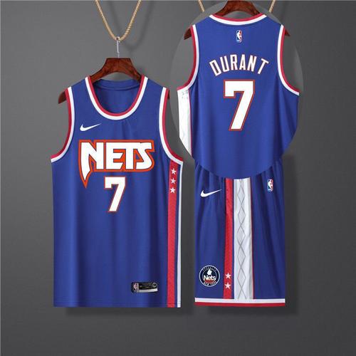 篮网队球衣欧文11号杜兰特7号哈登13号篮球服比赛团队学生定制拼团中