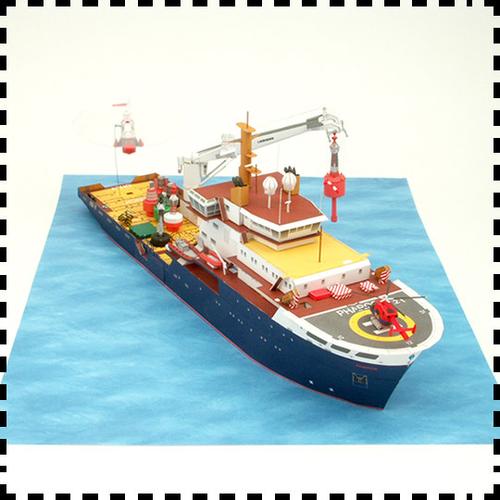 作业模型手工轮船英国货轮纸艺军武