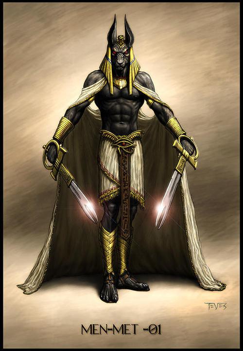 阿努比斯,是埃及神话中的亡灵的引导者和守护者,掌管和守护亡者的灵魂