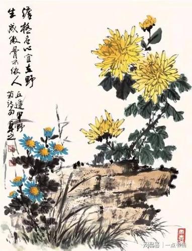 教你画写意菊花,一学就会