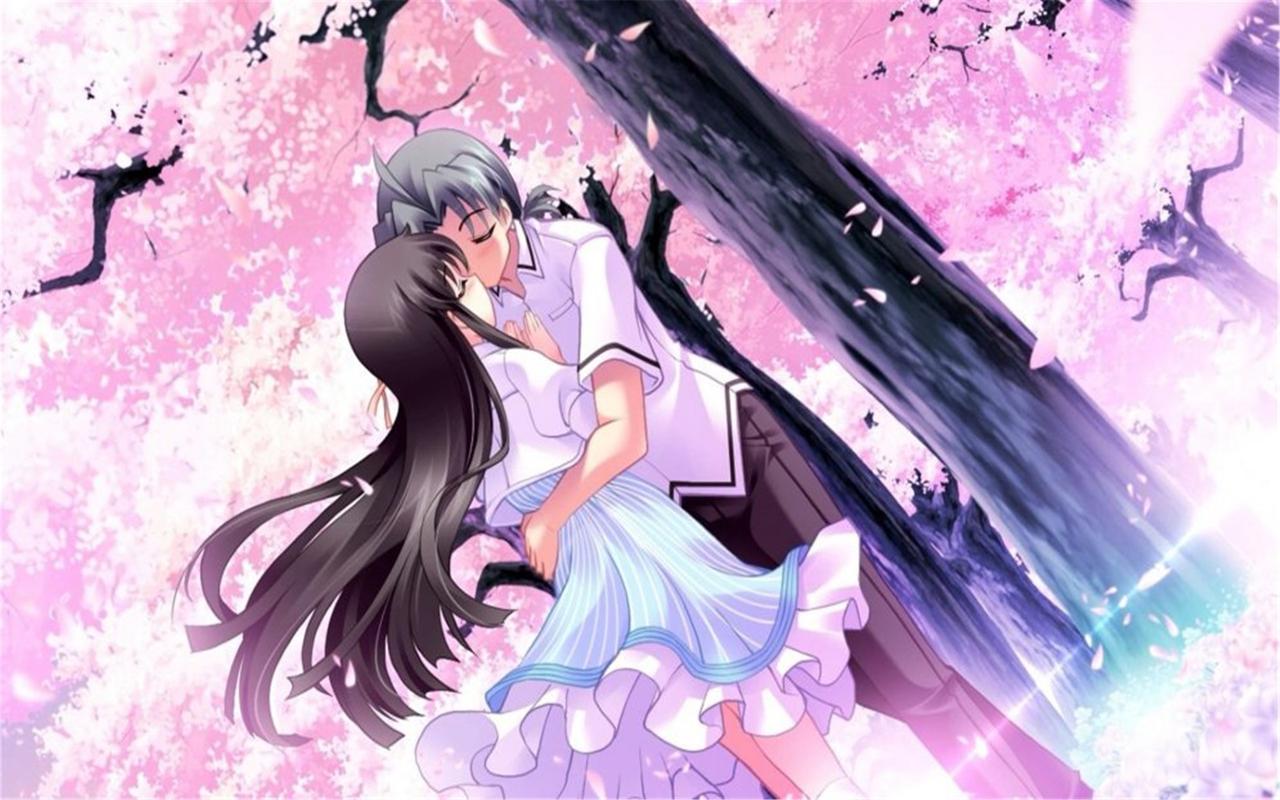 唯美动漫情侣高清桌面壁纸