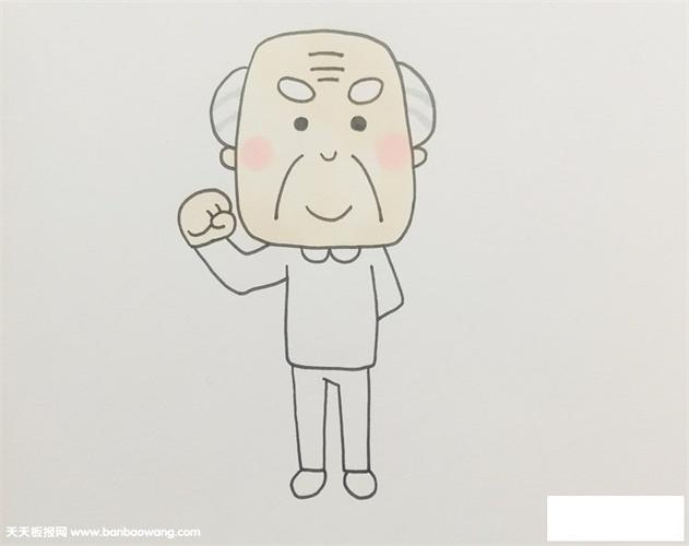 爷爷的画怎么画-儿童简笔画大全