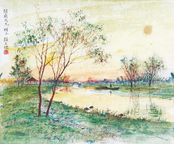 颜文梁(1893-1988)风景-现当代油画作品专场- 西泠印