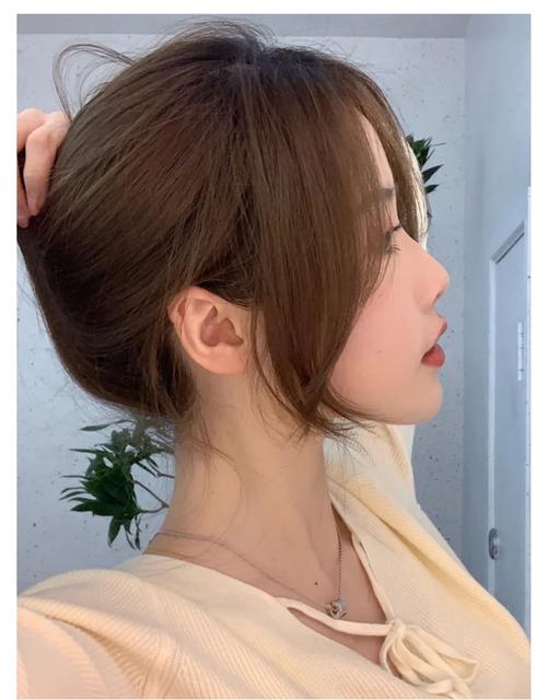 网红八字刘海假发女假刘海自然无痕两侧空气中分斜刘海假发片批发